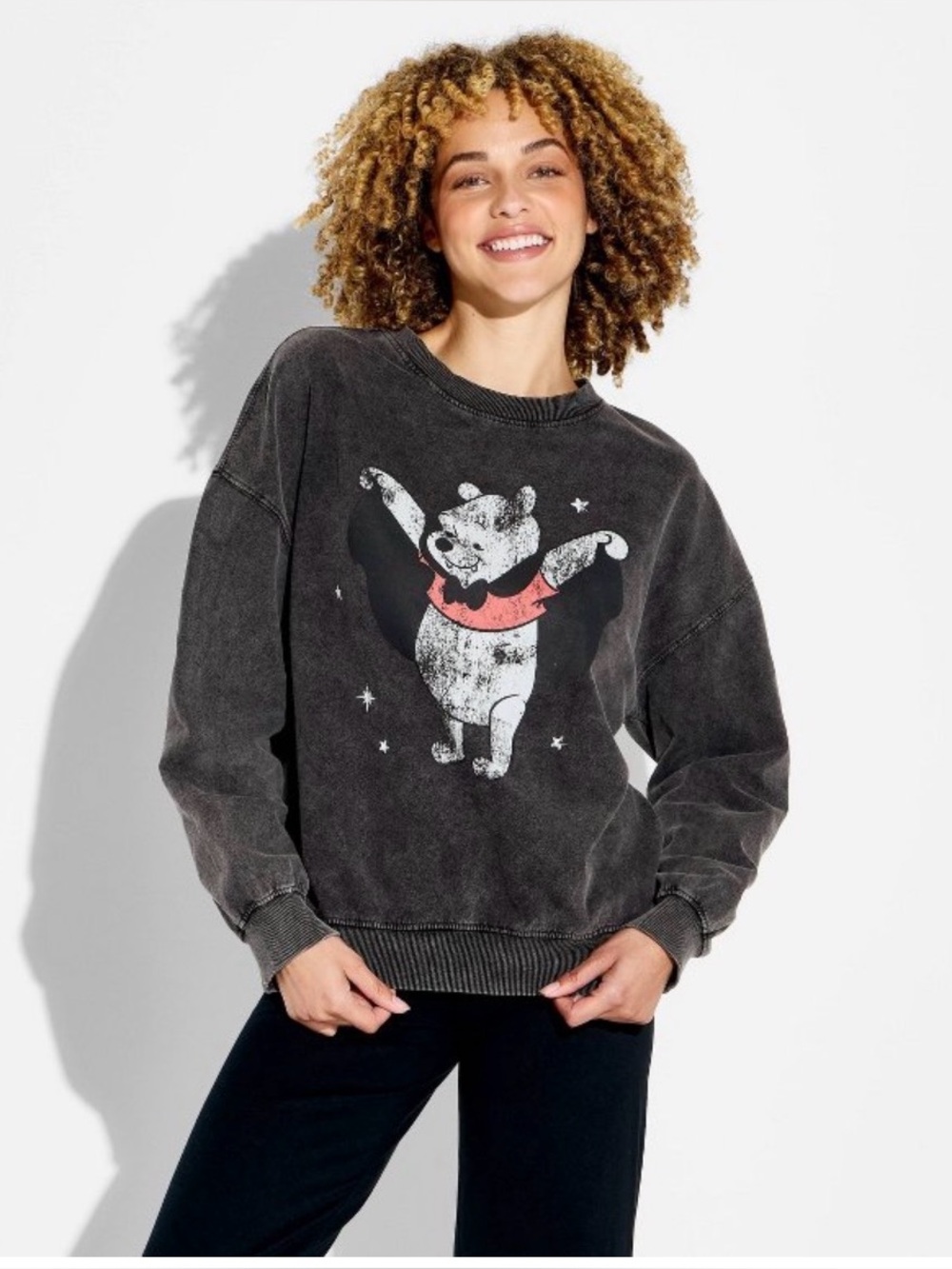 CROPPED Winnie the Pooh Halloween Sweatshirt